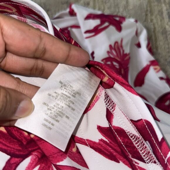 Susan Graver Rose pink Floral Capris 5xp NIP/NWOT - Picture 8 of 10